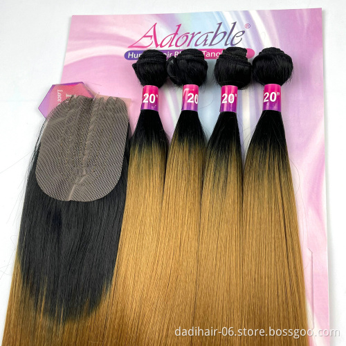 cheap synthetic hair with lace closure, amazing Yaki wave two tone color synthetic hair extension